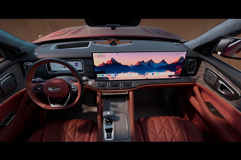 Флагманский кроссовер Geely Monjaro Plus показал свой интерьер