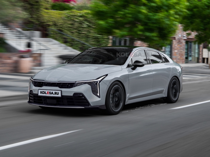 Второй рестайлинг Kia K5: первые изображения